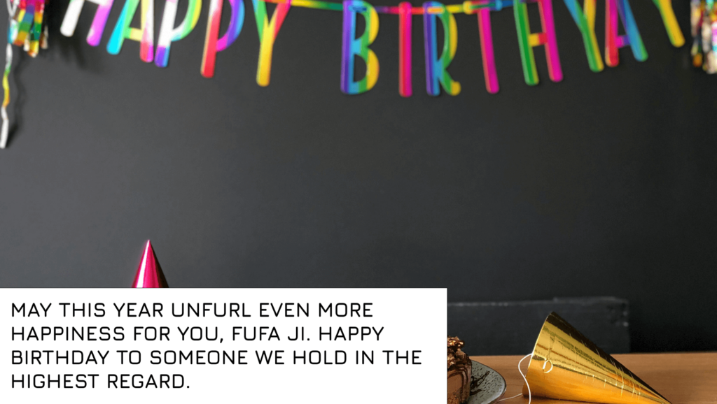 2 line Birthday Wishes for Fufa