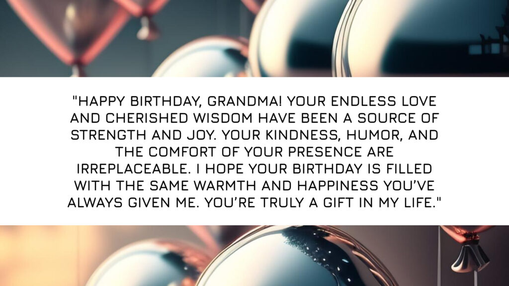 Birthday Paragraphs for Your grandmother