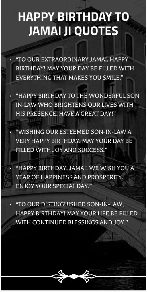 Happy Birthday To Jamai ji Quotes