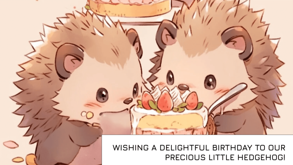 Happy Birthday Wishes for Hedgehog