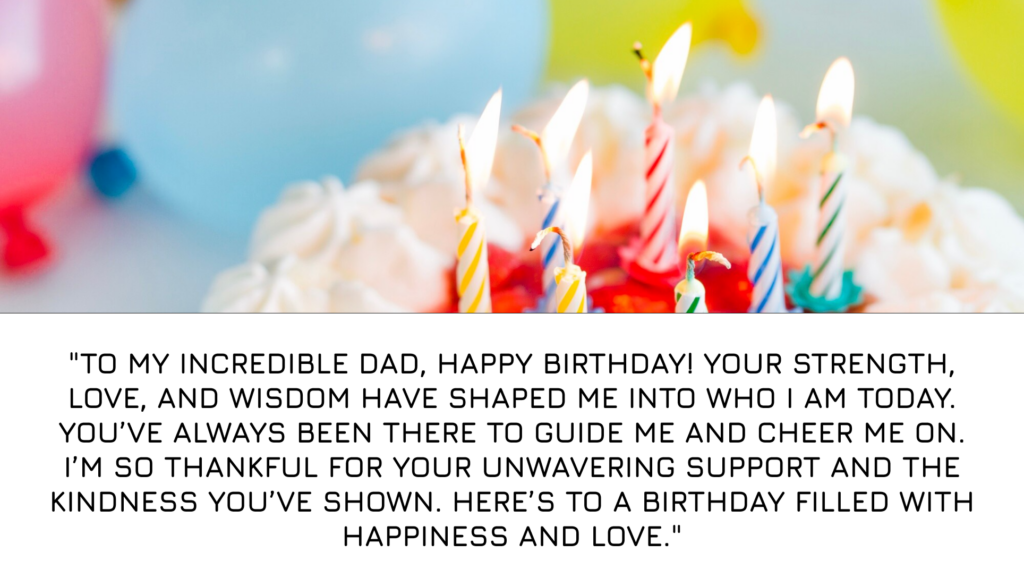 Long birthday paragraphs for your father
