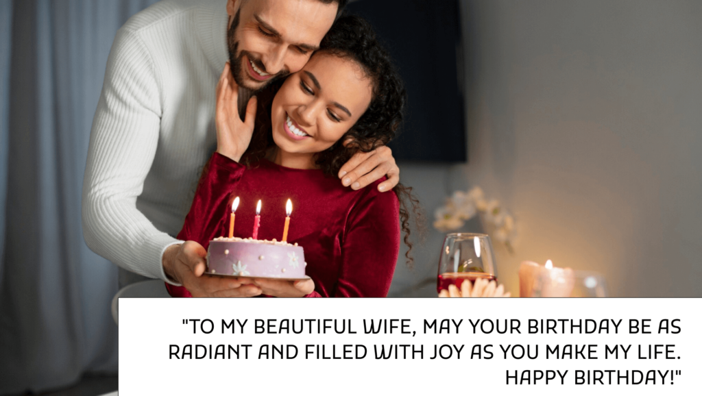 Romantic Birthday wishes for wife images