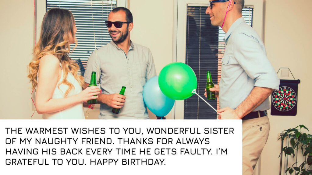 Short birthday wishes for a friends sister