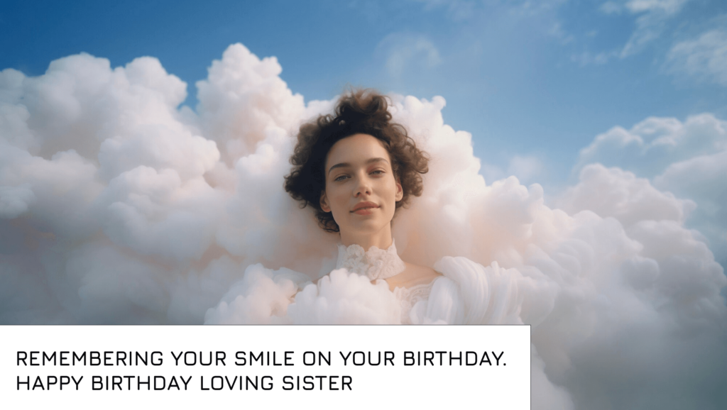 Sister In Heaven Birthday Wishes