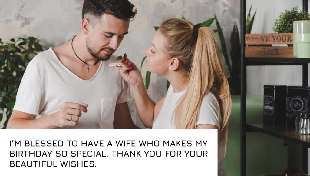 thank you message to wife for surprise birthday celebration